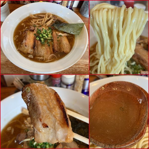 「醤油バラ肉チャーシュー麺¥900」@麺や 八雲の写真