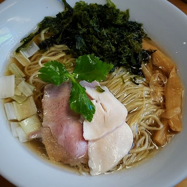 「煮干そば（塩）８００円」@中華蕎麦 龍馬の写真