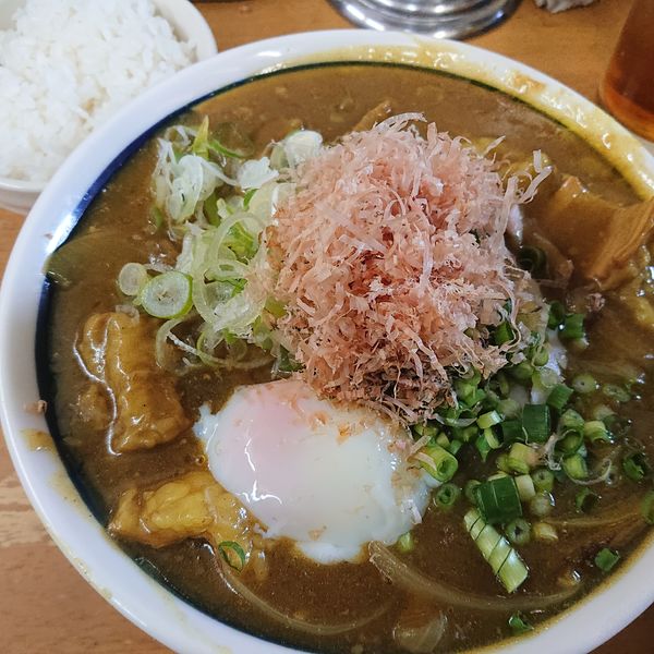 「縞腸和風カレー南蛮B2000円、ライス小120円、裏メニュー」@MENYA 食い味の道有楽の写真
