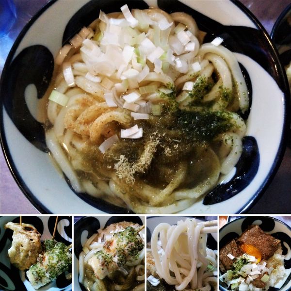 「うどん(大盛)＋ちくわ磯部揚げ＝770円」@うの写真
