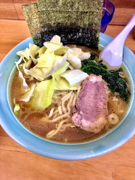 「中盛り　小ライス　餃子」@捲り家の写真