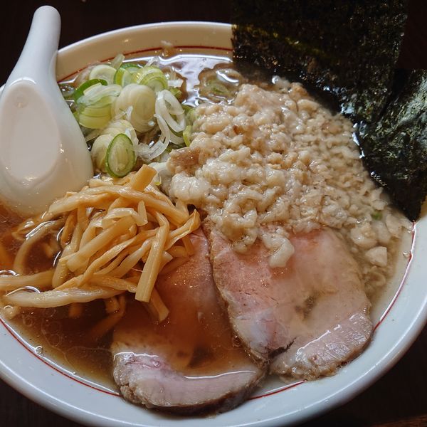 「ラーメン中盛780円、和え玉250円」@手打ち中華そば 酒田の写真