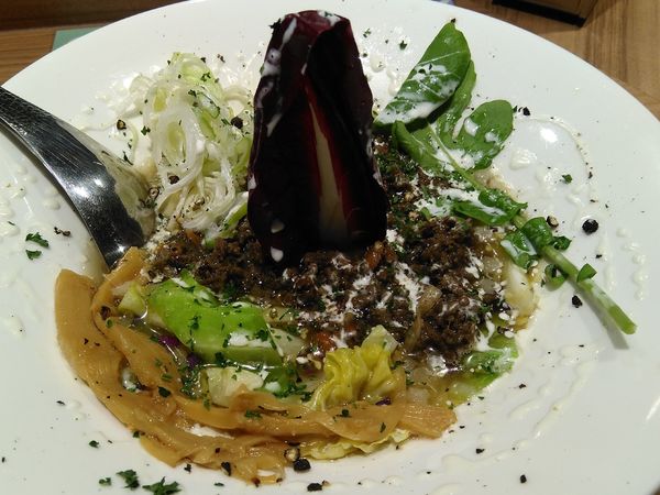 「（限定）蝦夷鹿と春キャベツの塩SOBA¥1200」@Niiの写真