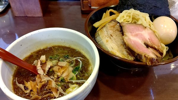 「節四種の濃厚つけ麺  味玉」@麺屋 照の坊の写真
