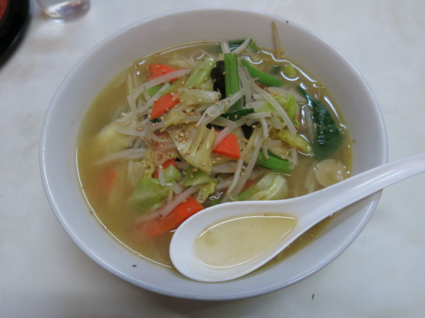 「湯麺(タンメン)：650円」@中華料理 建龍の写真