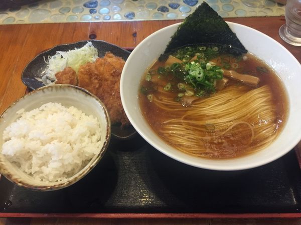 「中華そば+ランチセット」@麺や食堂 本店の写真