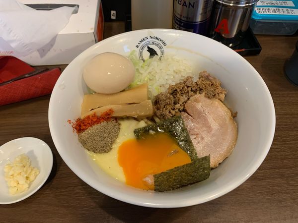 「狼煙まぜそば」@狼煙 東大宮店の写真