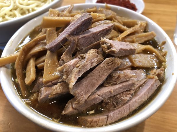 「つけメンマチャーシュー＋辛味」@自家製中華そば としおかの写真