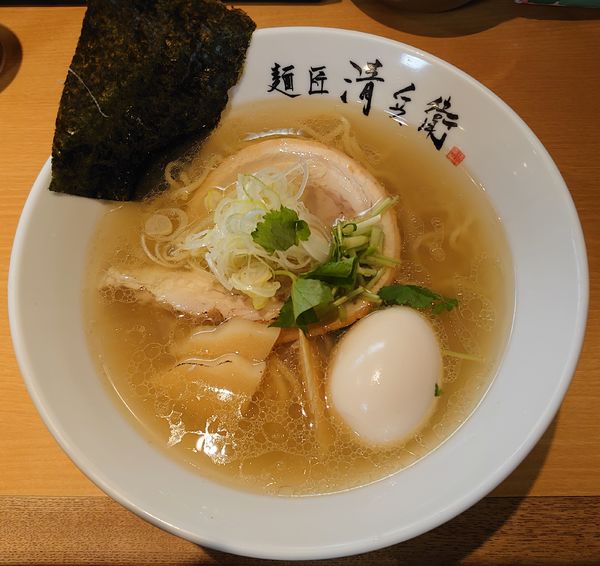 「味玉淡麗鶏塩そば(850円)」@麺匠 清兵衛の写真