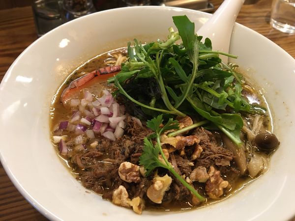 「鹿骨ジビエ白湯醤油らぁ麺」@下北澤 Ramen KUWAJIMA.の写真