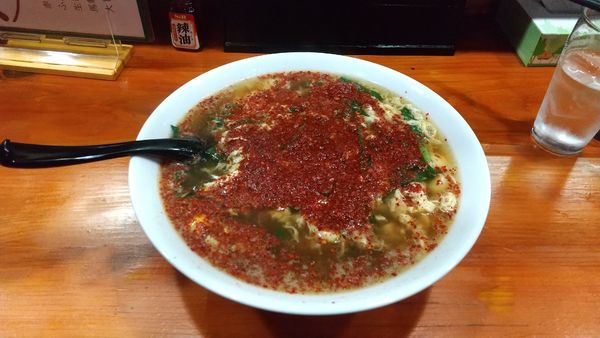 「辛ラーメン大盛」@辛麺屋 桝元 ORIGINAL 今治店の写真