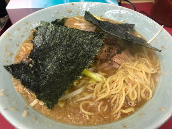 「ネギ味噌ラーメン680円（中盛り100円）」@ラーメンショップ 牛久結束店の写真