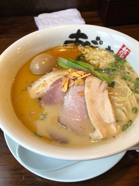 「特製塩豚骨ラーメン大盛1200+120円」@麺屋 あごすけの写真