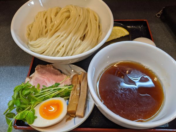 「淡麗煮干しつけ麺　970円+大盛り150円」@らぁ麺 幸跳の写真