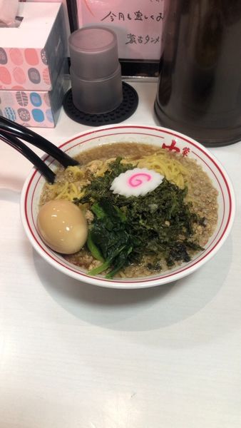 「限定　背脂中華　大盛り」@蒙古タンメン 中本 西池袋店の写真