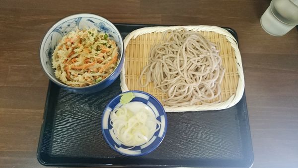 「ミニかき揚げ丼セット（680円）」@そば切り うちばの写真