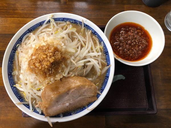 「豚太麺＋辛みそ」@豚男爵の写真