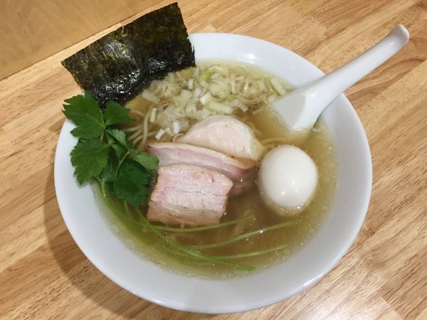 「中華そば 白＋煮たまご」@中華そば You Leeの写真