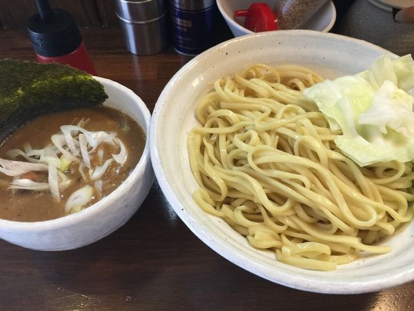 「四種の魚のつけ麺」@『   』（無銘）の写真