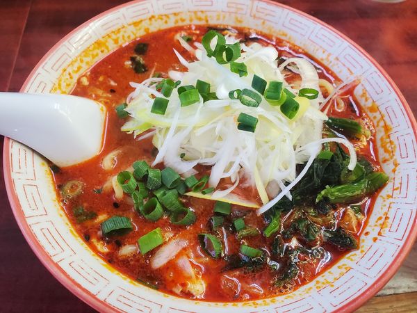 「ミニドラたんたんめん辛さ上級680円」@らーめん ドラごんちの写真