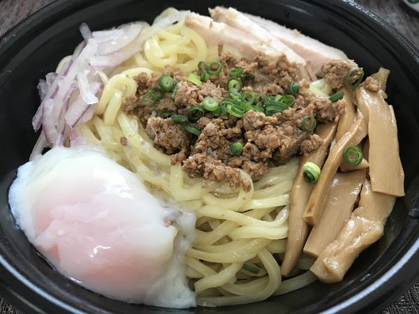 「とがしの汁なし担々麺テイクアウトの極み880円」@らーめん かいじ 東仙台店の写真