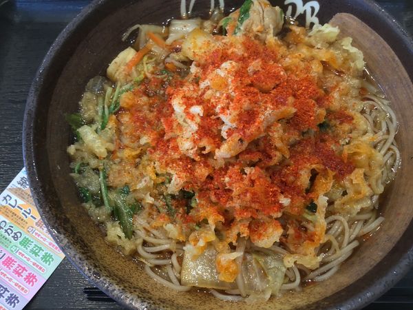 「肉野菜そば490円」@ゆで太郎 柏大井店の写真