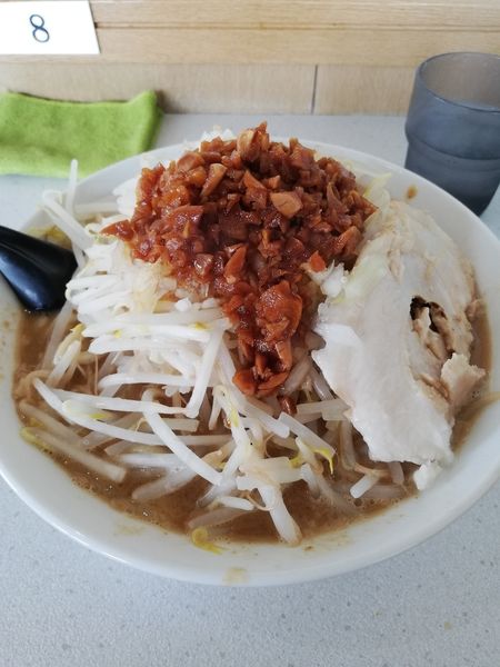 「ふじそば味噌（中）ニンニク増し」@栄勝軒の写真