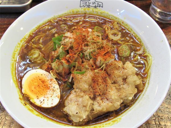 「肉ネギカレー麺（690円）」@まぜそばコンドルの写真