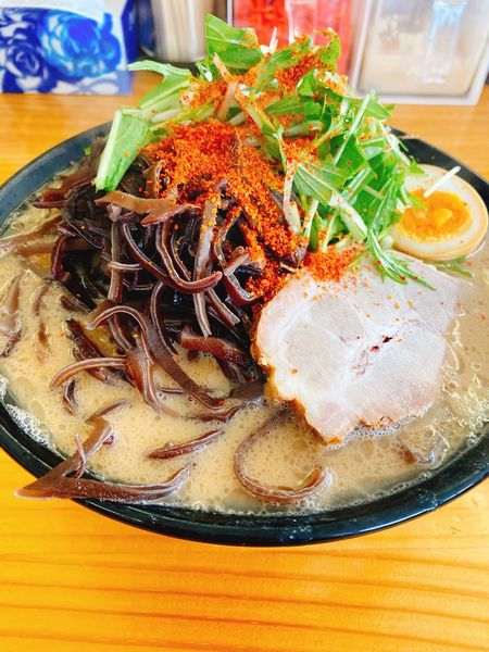 「塩豚骨キクラゲ」@豚骨ラーメン 新井商店の写真