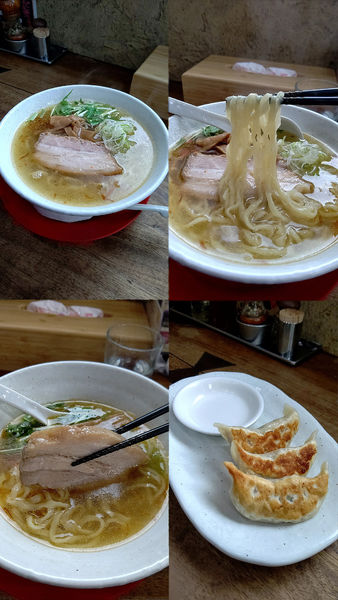 「『うま塩ラーメン+ジューシー餃子３個(¥700+270)』」@麺家 ゐをりの写真