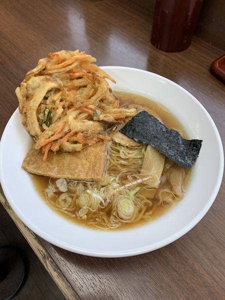 「中華そば410円 きつね120円 かき揚げ120円」@大江戸そば 赤羽3・4番ホーム店の写真