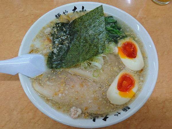 「塩らーめん、味玉」@青竹手打ちラーメン 麺や大山の写真