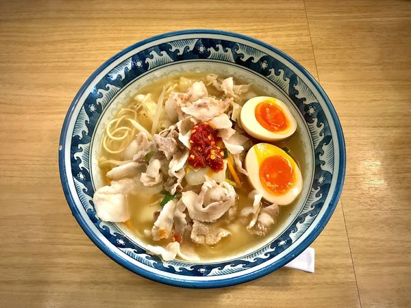 「タンメン肉増し煮玉子トッピング 2辛」@名古屋タンメン若葉の写真