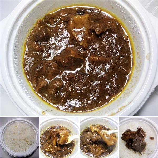 「牛すじカレー弁当　800円」@稲荷屋の写真