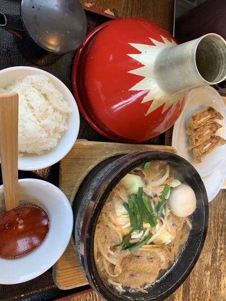 「石焼ラーメン　白味噌」@石焼らーめん 火山 上小塙店の写真