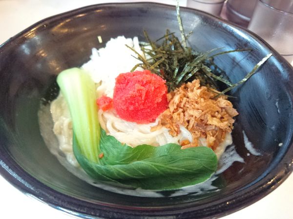 「明太子生クリームまぜそば850円」@にぼ吉の写真