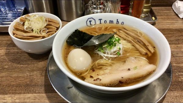 「味玉醤油の旨味ソバ ＋ メンマごはん」@Tomboの写真