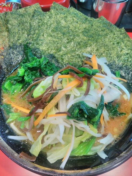 「ラーメン　海苔　野菜畑」@環2家の写真