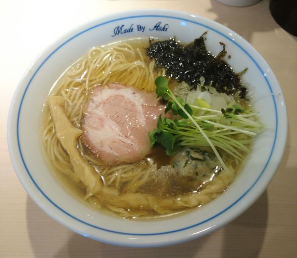 「淡麗煮干しらーめん」@中華蕎麦 あお木 secondの写真