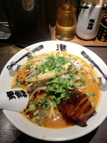 「カラシビ味噌らー麺　900円　炒めもやし、半飯各100円」@カラシビ味噌らー麺 鬼金棒の写真