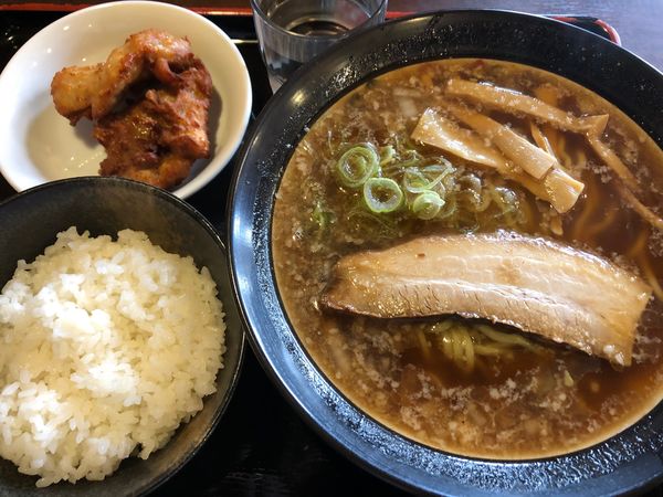 「白米セット　醤油　890円」@麺屋むげんの写真