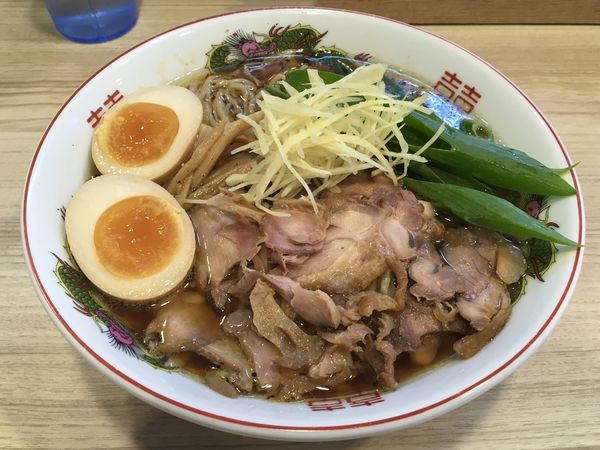 「生姜 ＋ 味玉」@くじら食堂bazar 三鷹店の写真