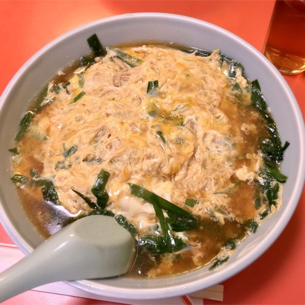「ニラ玉子とじラーメンの大盛り。¥790。」@恵礼香の写真