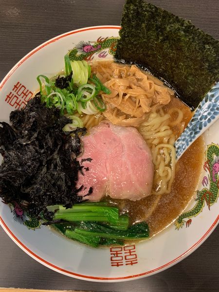 「醤油+バラのり」@中華麺きなりの写真