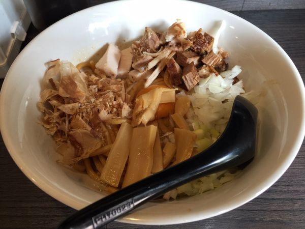 「まぜ麺」@自家製麺 ほうきぼし 志茂店の写真
