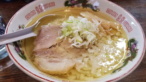 「朝専用中華そば　塩　脂多め」@らあめん 寸八 総本店の写真