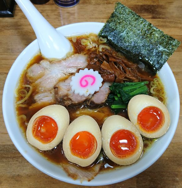 「しょうゆラーメン＋味玉W」@オランダ軒の写真