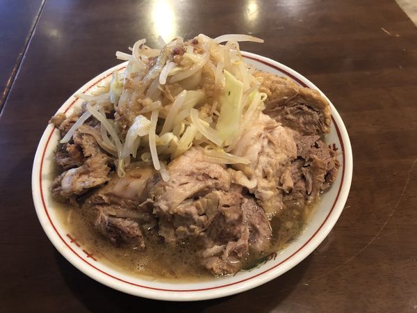 「ミニラーメン　豚マシ」@らーめん 豚島の写真
