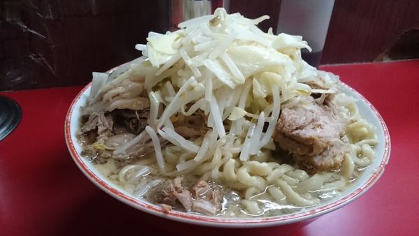 「大豚ダブル(ヤサイダブル)￥８００」@ラーメン二郎 目黒店の写真