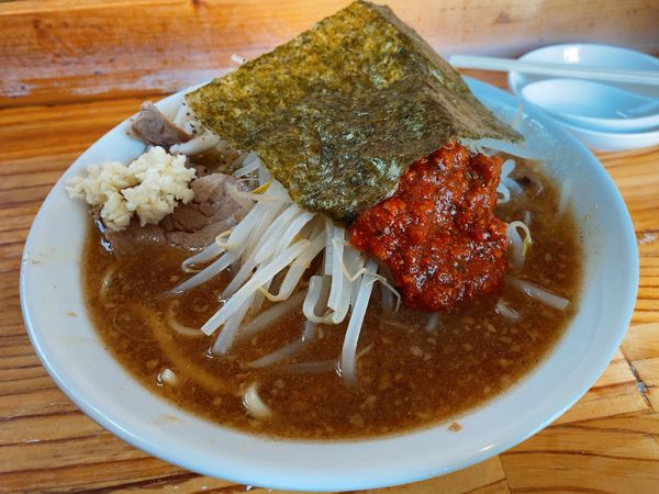 「オロチョンラーメン（オロチョン少なめ）」@にかいやの写真